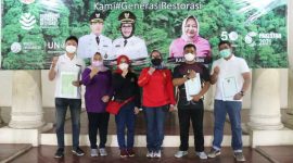 Kegiatan dalam rangkaian Hari Lingkungan Hidup Sedunia 2021 di Taman Air Goa Sunyaragi, Minggu, 20 Juni 2021. (Foto:Pelopor/Pemkot Cirebon)
