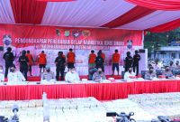 Polri Ungkap Kasus 1,129 Ton Sabu Jaringan Timur Tengah-Indonesia. (Foto: Pelopor/BNN)