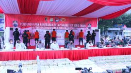 Polri Ungkap Kasus 1,129 Ton Sabu Jaringan Timur Tengah-Indonesia. (Foto: Pelopor/BNN)