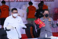 Polri Ungkap Kasus 1,129 Ton Sabu Jaringan Timur Tengah-Indonesia. (Foto: Pelopor/BNN)