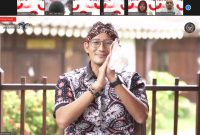 Menteri Paiwisata dan Ekonomi Kreatif (Menparekraf) Sandiaga Uno. (Foto:Pelopor/Kemenparekraf)