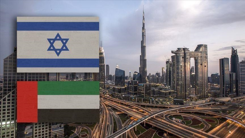 Ilustrasi Bendera Israel dan Uni Emirat Arab. (Foto: Pelopor/Anadolu Agency)