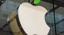 Ilustrasi Logo Apple. (Foto: Pelopor.id/Wang Gang/Getty Images)