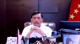 Menteri Koordinator Bidang Maritim dan Investasi (Menko Marves) Luhut Binsar Pandjaitan. (Foto:Pelopor/tangkapan layar zoom)