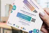 Sertifikat vaksin Covid-19 bisa dicetak layaknya kartu ATM.(Foto:Pelopor.id/Tokopedia/Snappy)