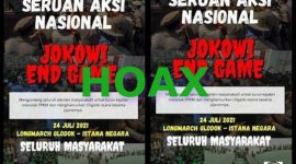 Poster seruan demo Jokowi End Game yang disebar di medsos.(Foto: Pelopor.id/suaraislam)