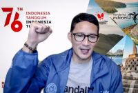 Menteri Pariwisata dan Ekonomi Kreatif/Kepala Badan Pariwisata dan Ekonomi Kreatif Sandiaga Salahuddin Uno. (Foto:Pelopor.id/Kemenparekraf)
