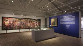 Pameran Lukisan Mahakarya S.Sudjojono di Tumurun Private Museum, Surakarta, Solo pada 28 Agustus 2021-28 Februari 2022. (Foto: Pelopor/Tumurun Private Museum)