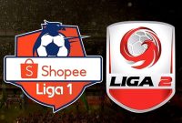 Logo Liga 1 dan Liga 2. (Foto: Pelopor.id/ IG @pengamatsepakbola)