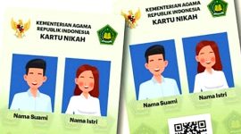 Ilustrasi Kartu Nikah Digital. (Foto:Pelopor.id/Kemenag)