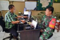 Sertu SP, Babinsa Koramil Palmerah yang diduga melakukan pemukulan terhadap warga. (Foto:Pelopor.id/TNI)