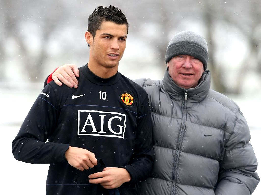 Cristiano Ronaldo dan Sir Alex Ferguson