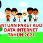 Ilustrasi Bantuan Kuota Data Internet. (Foto:Pelopor.id/Kemendikbud)