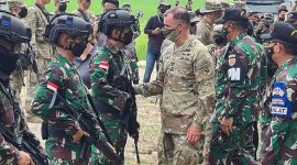 Latihan penerjunan Garuda Airborne yang merupakan bagian dari latihan Garuda Shield diikuti oleh 91 penerjun TNI AD dan 478 penerjun US Army. (Foto: Pelopor.id/TNI) 