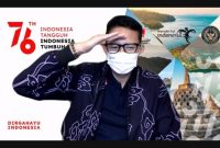 Menteri Pariwisata dan Ekonomi Kreatif (Menparekraf) Sandiaga Uno dalam pembukaan 