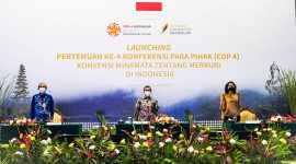 Launching Pertemuan ke-4 Konferensi Para Pihak (COP 4) Konvensi Minamata tentang Merkuri di Indonesia, Selas, 10 Agustus 2021. (Foto:Pelopor.id/KLHK)