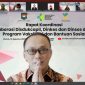 Tangkapan layar Dirjen Dukcapil Kemendagri Zudan Arif Fakrulloh, di Rapat Koordinasi Kolaborasi antara Disdukcapil, Dinas Kesehatan, dan Dinas Sosial seluruh Indonesia yang diselenggarakan secara virtual, Kamis (12/08/2021). (Foto: Pelopor/Kemendagri)