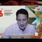 Menteri Pariwisata dan Ekonomi Kreatif (Menparekraf) Sandiaga Uno hadir secara virtual dalam peluncuran program 