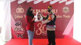 Gebrak Vaksinasi dan Pemberian Baksos Presisi 30 tahun Pengabdian Alumni Akpol 91. (Foto/ dok istimewa)