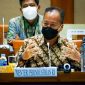 Menteri Perindustrian Agus Gumiwang Kartasasmita saat Rapat Kerja dengan Komisi VII DPR RI terkait Penetapan RKA KL TA 2022 di Jakarta, Rabu (08/09/2021). (Foto: Pelopor/Kemenperin)