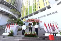 Presiden Jokowi Resmikan Rusun Pasar Rumput. (Foto:Pel;opor.id/Setkab)