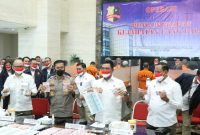 Polri Tangkap 20 Orang Tersangka Kasus Sindikat Uang Palsu. (Foto:Pelopor.id/Polri)
