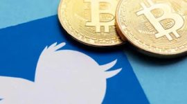 Ilustrasi Twitter dan Bitcoin. (Foto:Pelopor.id/Ist)