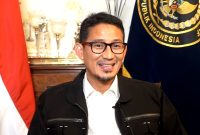 Menteri Pariwisata dan Ekonomi kreatif Sandiaga Salahudin uno. (Foto:Pelopor.id/sc)