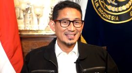 Menteri Pariwisata dan Ekonomi kreatif Sandiaga Salahudin uno. (Foto:Pelopor.id/sc)