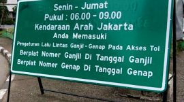 Ilustrasi ganjil genap. (Foto: Pelopor.id/Polri)