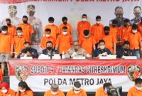 Polda Metro Jaya Tangkap 36 Tersangka Kasus Curanmor. (Foto: Pelopor.id/Polri)