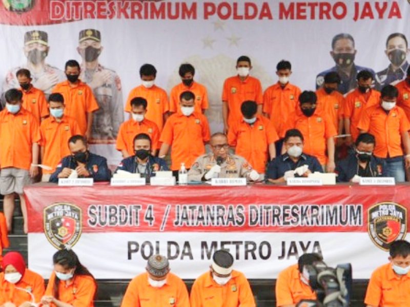 Polda Metro Jaya Tangkap 36 Tersangka Kasus Curanmor. (Foto: Pelopor.id/Polri)