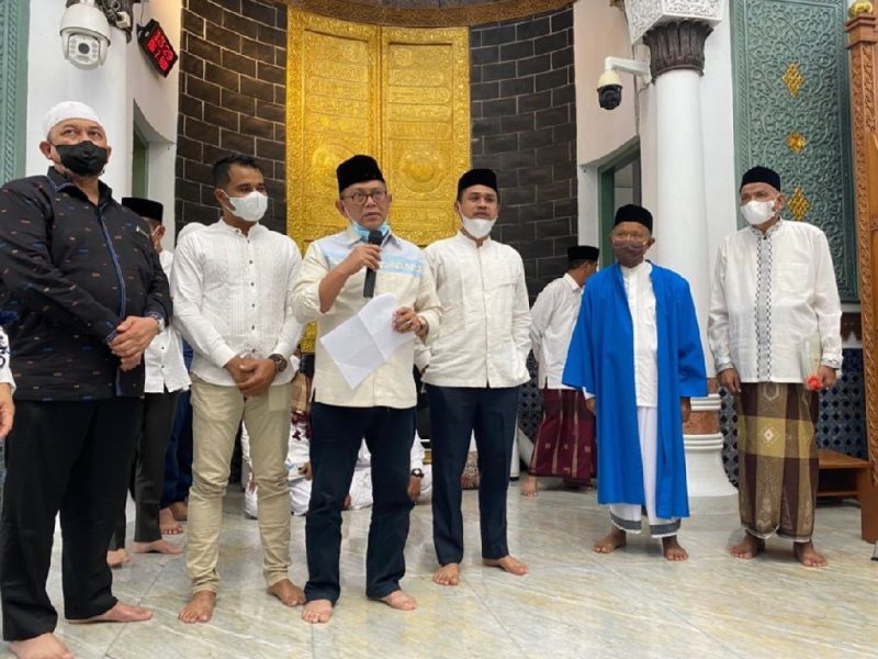 Kementerian ATR/BPN Serahkan Sertipikat Tanah Wakaf Masjid Raya Baiturrahman Aceh. (Foto: Pelopor.id/ATR)