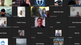 Webinar bertema 'Quo Vadis PPHN Dalam Perspektif Mahasiswa, Menakar Kepentingan dibalik Amandemen UUD 1945'.(Foto:Pelopor.id/GMKI)