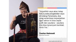 Taufan Rahmadi, pengamat sekaligus ahli strategi Pariwisata Nasional. (Foto: Pelopor.id)