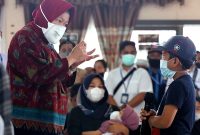 Mensos Risma Tinjau Sentra ATENSI Budi Luhur Banjarbaru. (Foto:Pelopor.id/Kemensos)