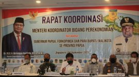 Pangdam XVII/Cenderawasih Bahas Penanganan Covid-19 dan PON XX dengan Menko Airlangga. (Foto:Pelopor.id/TNI)