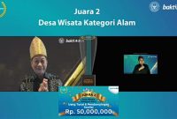 Bilebante berhasil keluar sebagai juara kedua kategori wisata alam dalam lomba BCA Award 2021.(Foto:pelopor.id/Ist)