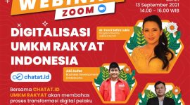 Poster Webinar Digitalisasi UMKM Rakyat Indonesia. (Foto:Pelopor.id/UMKM Rakyat)