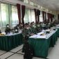 pembukaan Uji Naskah Petunjuk Teknis Latihan Pra Tugas Pengamanan Perbatasan RI-Malaysia di Aula Ditkumad, Jakarta. Senin, (13/9/2021). (Foto:Pelopor.id/TNI)