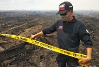 Ilustrasi Kebakaran Lahan.(Foto:Pelopor.id/KLHK)