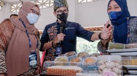 Program Kabupaten Kota (KaTa) Kreatif kembali disosialisasikan oleh Menteri Pariwisata dan Ekonomi Kreatif (Menparekraf) Sandiaga Uno. (Foto: Pelopor/Kemenparekraf)