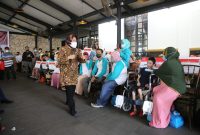 Belum Terima Bantuan Sejak Juli, Mensos Instruksikan BPNT di Gorontalo Rapel dalam Bentuk Cash. (Foto: Pelopor/Kemensos)