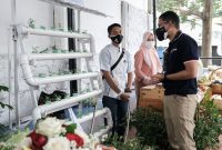 Menteri Pariwisata dan Ekonomi Kreatif Sandiaga Uno berupaya tingkatkan kolaborasi dengan PNM untuk mempermudah akses permodalan pelaku ekraf Cimahi. (Foto: Pelopor/Kemenparekraf)