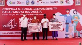 OJK Gelar Vaksinasi dan Kegiatan Sosial di Lamongan. (Foto: Pelopor/Kominfo Jatim)