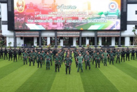 Kepala Staf Angkatan Darat (Kasad) Jenderal TNI Andika Perkasa Berangkatkan 50 Prajurit TNI AD Latihan ke Singapura. (Foto: Pelopor/tniad.mil.id)