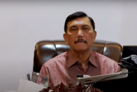 Menteri Koordinator Bidang Kemaritiman dan Investasi sekaligus Koordinator PPKM Luhut Binsar Pandjaitan. (Foto: Pelopor/Youtube Sekretariat Presiden)