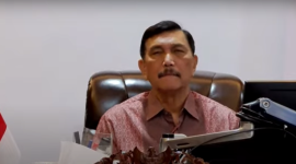 Menteri Koordinator Bidang Kemaritiman dan Investasi sekaligus Koordinator PPKM Luhut Binsar Pandjaitan. (Foto: Pelopor/Youtube Sekretariat Presiden)