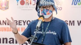 Menteri Pariwisata dan Ekonomi Kreatif/Kepala Badan Pariwisata dan Ekonomi Kreatif, Sandiaga Salahuddin Uno. (Foto:Pelopor.id/Kemenparekraf)
