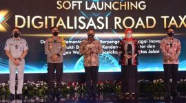Kemendagri bersama Korlantas Polri dan Jasa Raharja meluncurkan program Digitalisasi pajak kendaraan bermotor melalui stiker hologram. (Foto:Pelopor.id/Kemendagri)